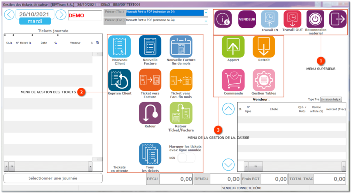 4.1. Gestion du programme de caisse